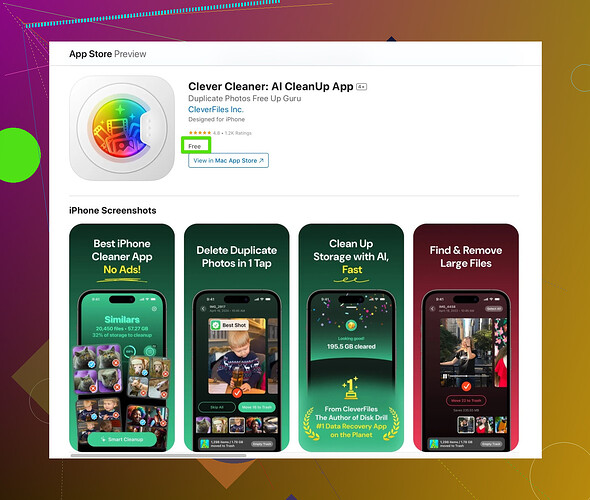 Clever Cleaner App
