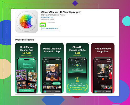 Clever Cleaner App Interface