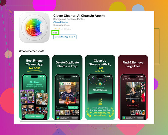 Clever Cleaner Interface