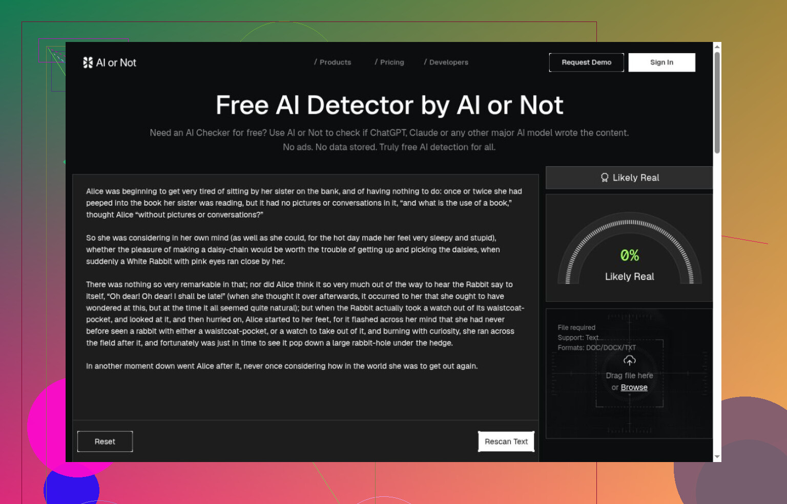 1. Detector de IA de Clever